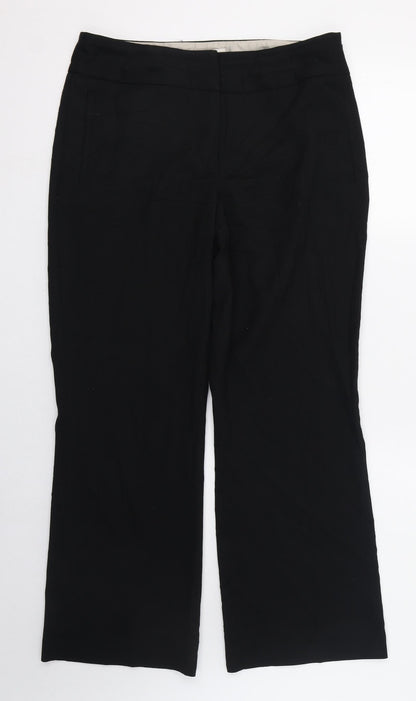 Womens UK Size 10 NEXT Regular Fit  Black Trousers