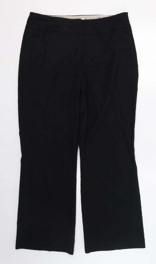 Womens UK Size 10 NEXT Regular Fit  Black Trousers