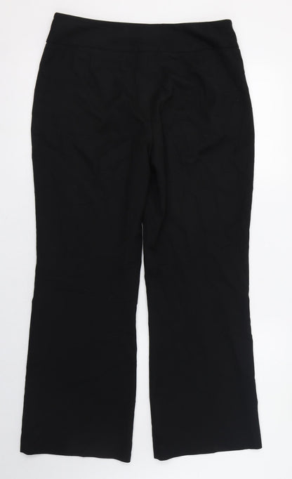 Womens UK Size 10 NEXT Regular Fit  Black Trousers