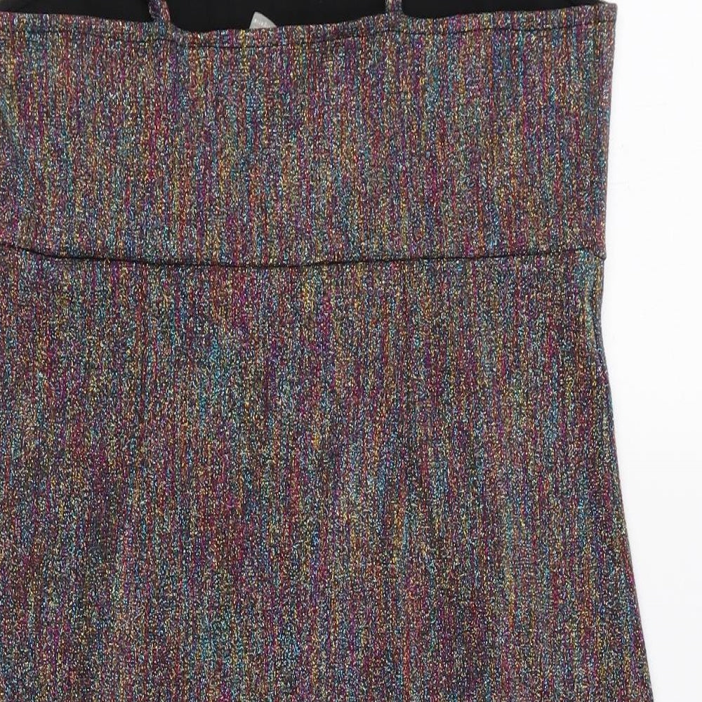 ASOS Womens Multicoloured  Polyester Tank Dress  Size 6  Square Neck Pullover