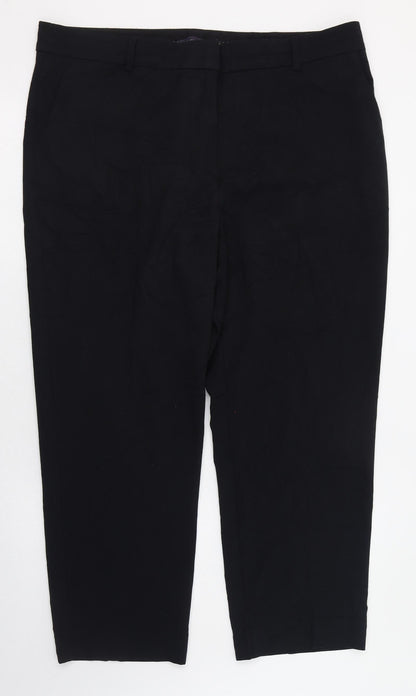Womens UK Size 14 Marks and Spencer Regular Fit  Black Trousers