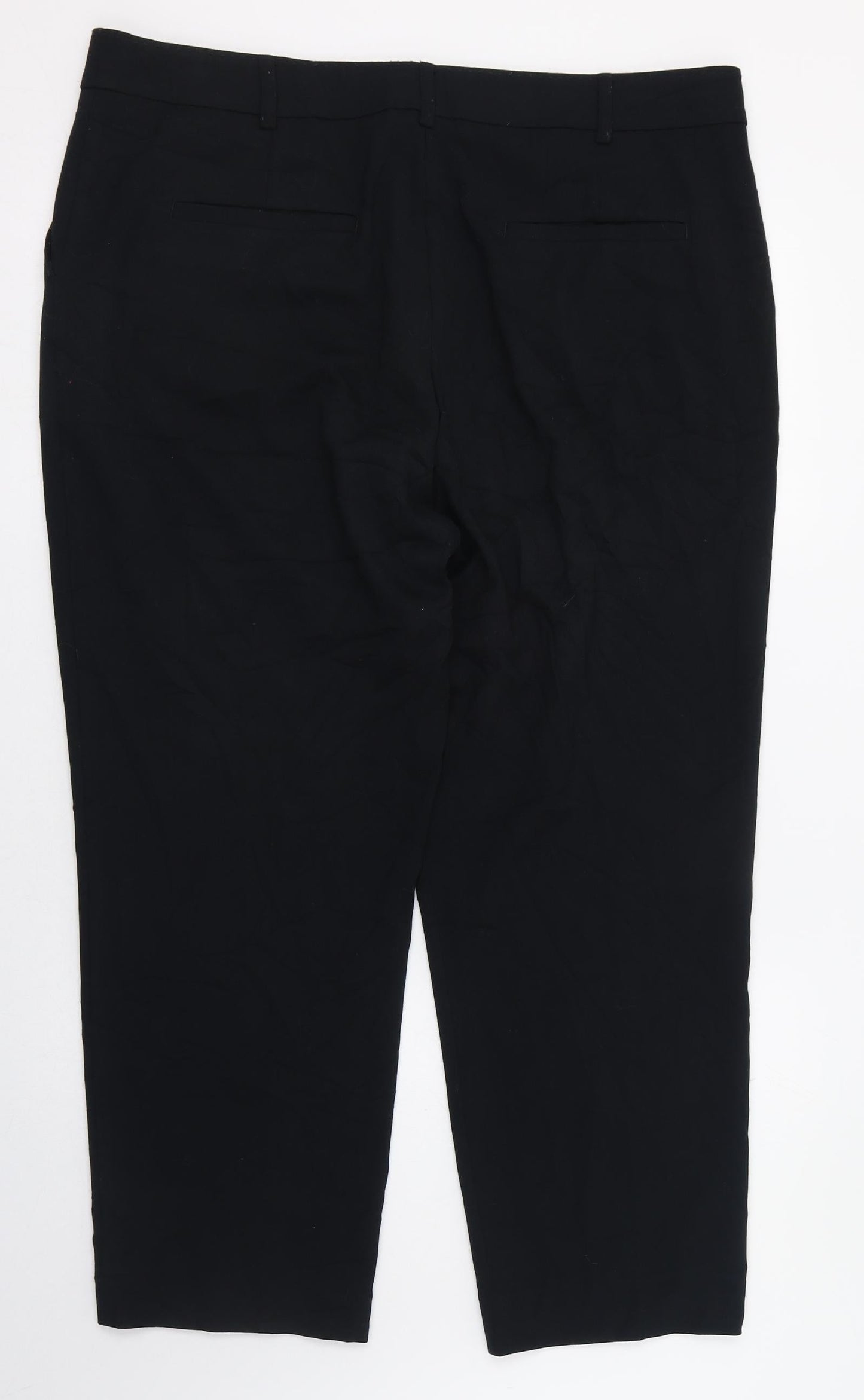 Womens UK Size 14 Marks and Spencer Regular Fit  Black Trousers