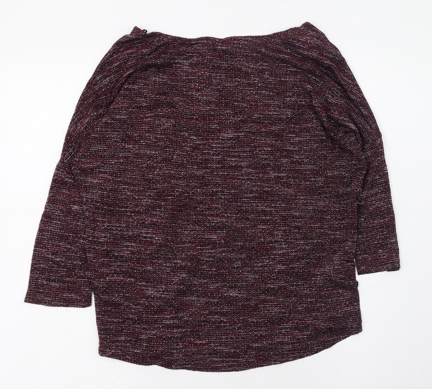 Womens UK Size 8 Marks and Spencer Purple Basic T-Shirt