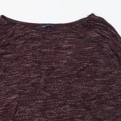 Womens UK Size 8 Marks and Spencer Purple Basic T-Shirt