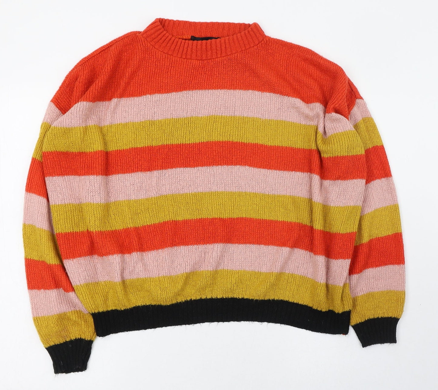 Womens UK Size 8 Missguided Multicoloured Pullover Jumper
