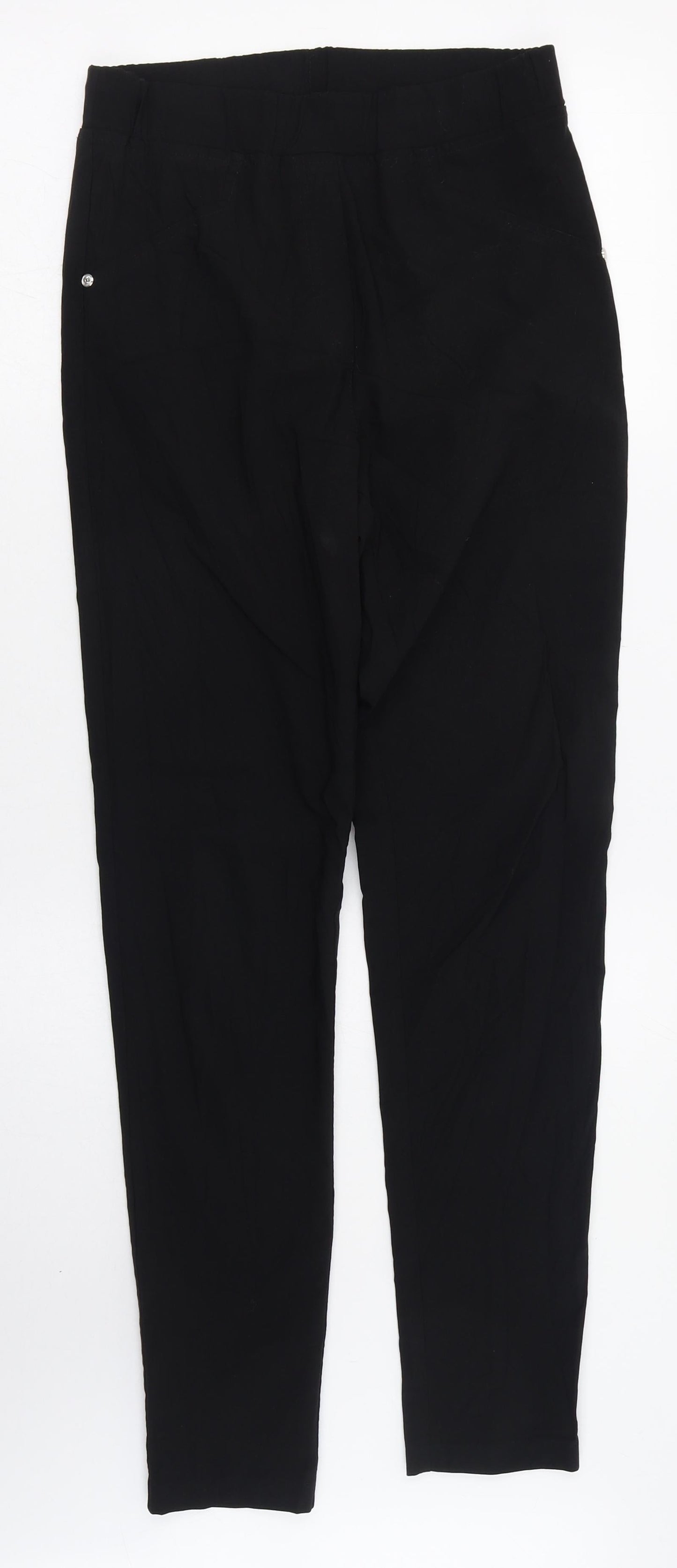 James Lakeland Womens Black  Viscose Carrot Leggings Size 10 L28 in