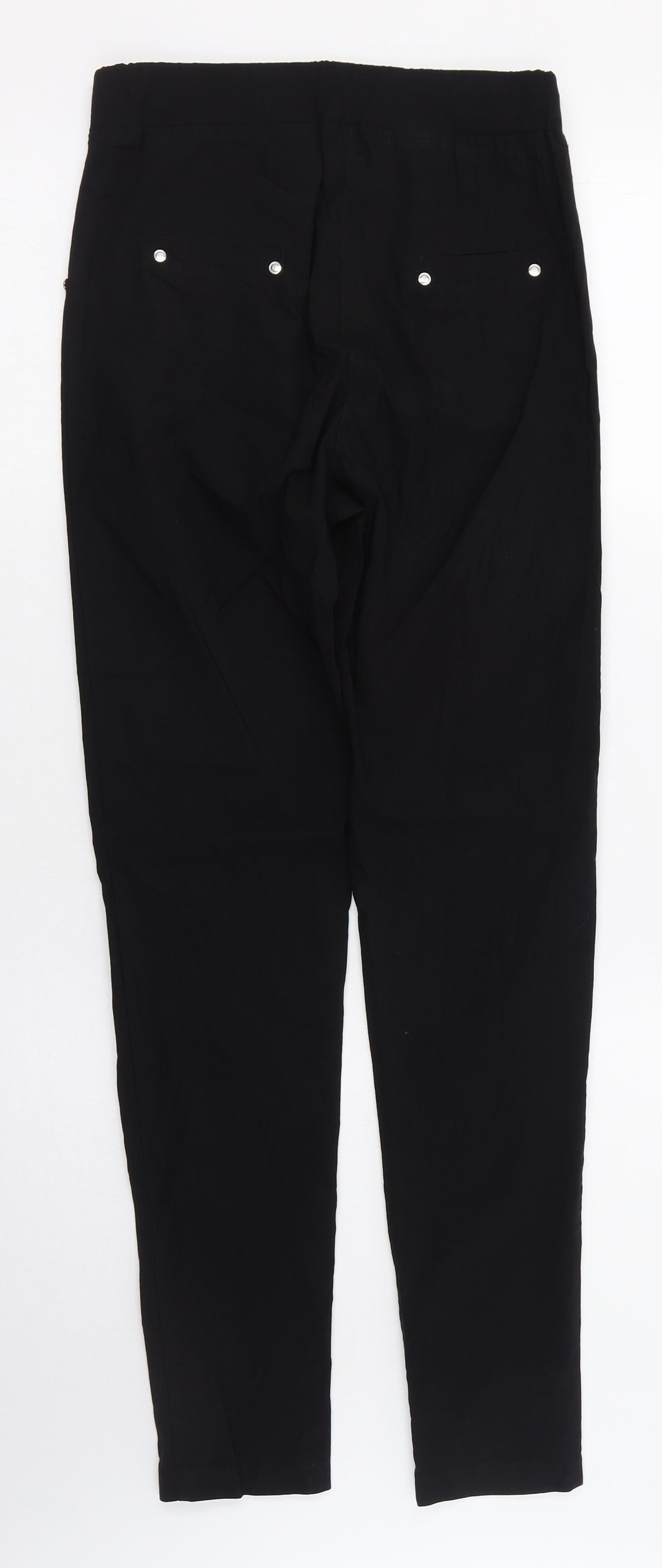 James Lakeland Womens Black  Viscose Carrot Leggings Size 10 L28 in