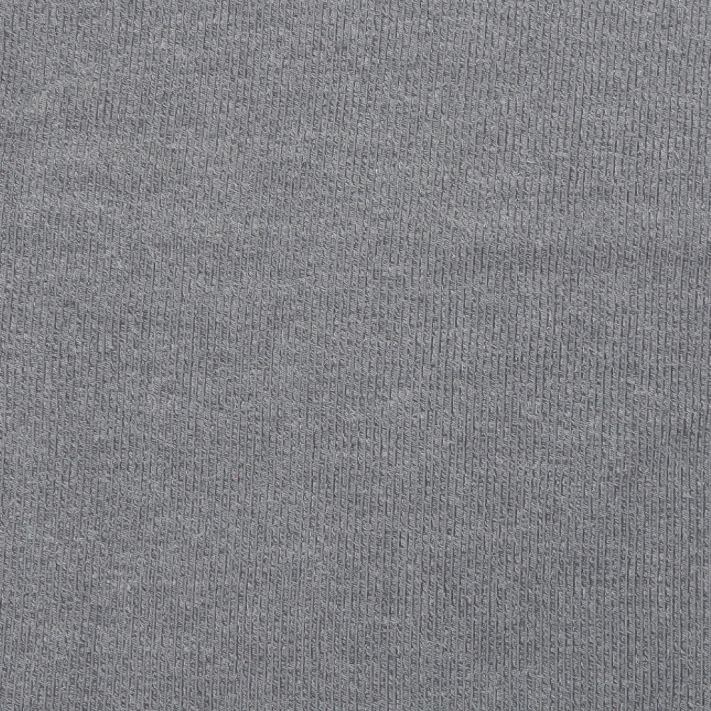 Carla Conti Womens Grey Round Neck Striped Polyester Pullover Jumper Size XL