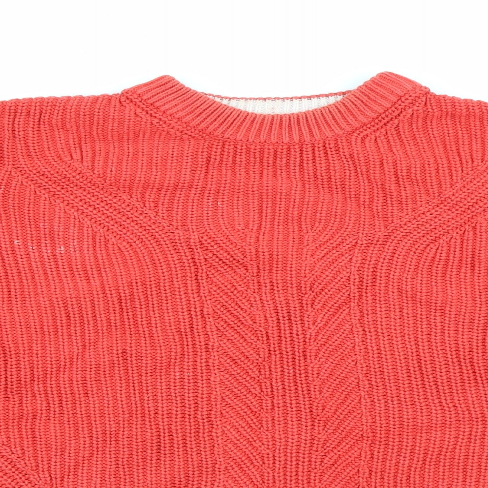 Womens UK Size M Marks and Spencer Red Pullover Jumper