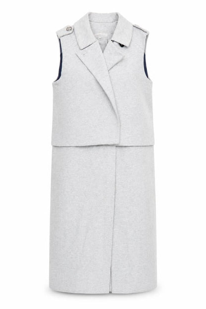 Marks & Spencer Womens Grey   Overcoat Coat Size S  Button