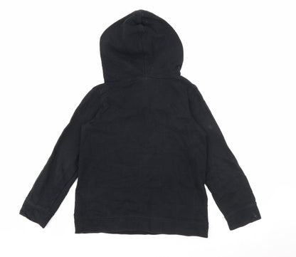 Coccodrillo Girls Black  Cotton Pullover Hoodie Size 11 Years  Zip