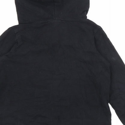 Coccodrillo Girls Black  Cotton Pullover Hoodie Size 11 Years  Zip