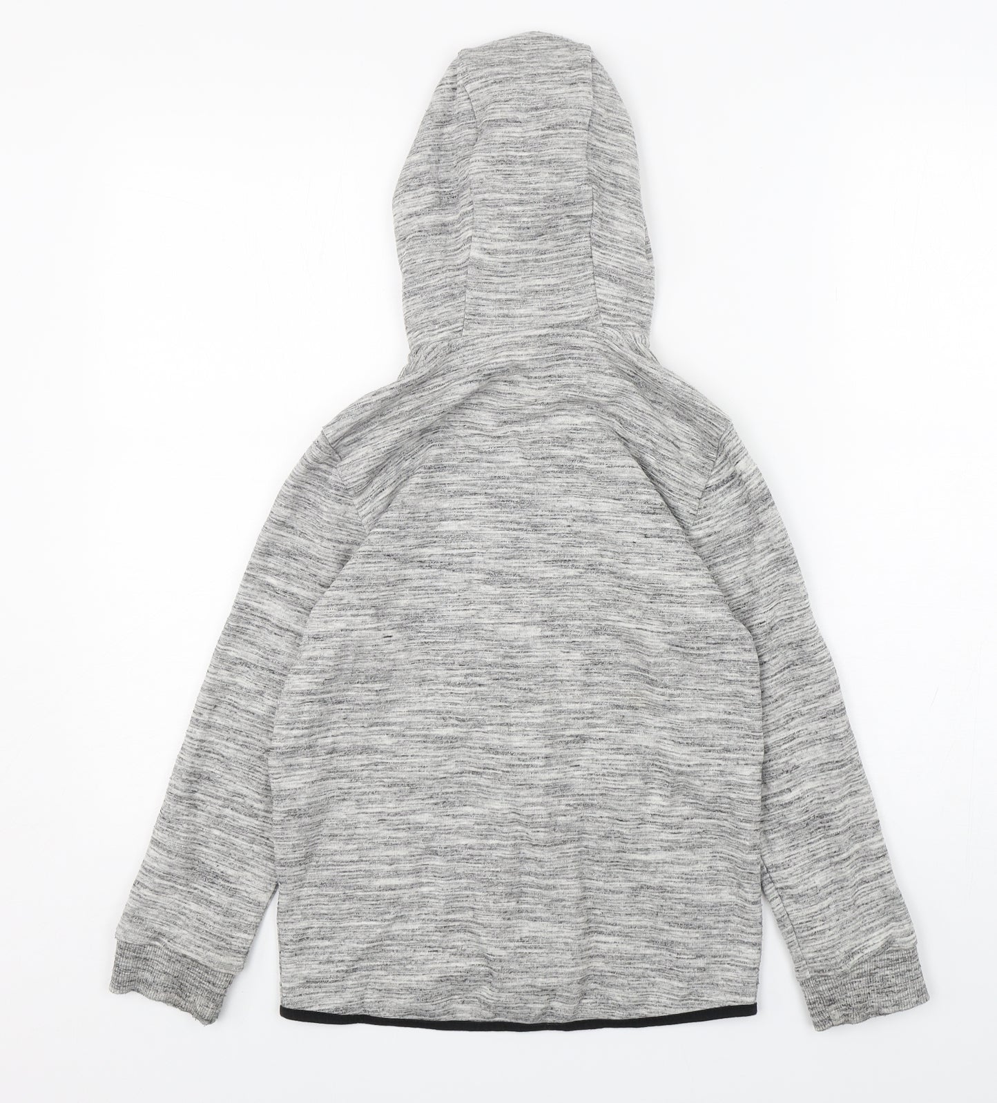 f7f Boys Grey  Cotton Full Zip Hoodie Size 9-10 Years  Zip