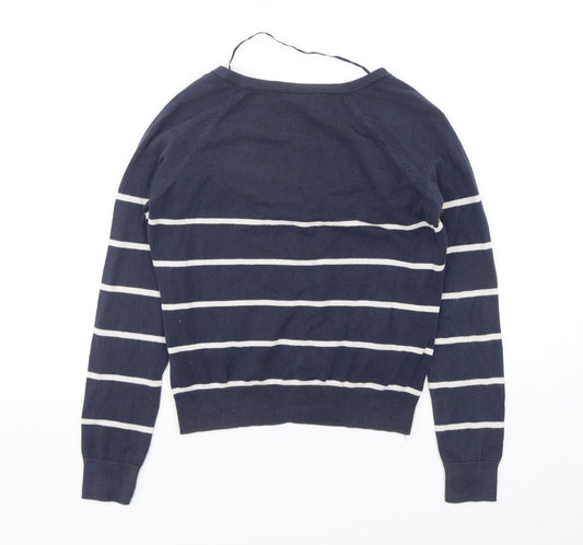 Womens UK Size S H&M Blue Cardigan Jumper