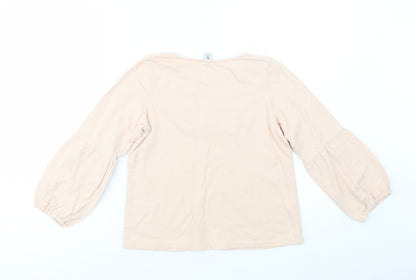 TU Girls Pink  Cotton Pullover Sweatshirt Size 8 Years  Pullover - Love