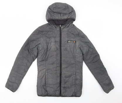 ellesse Womens Grey   Puffer Jacket Jacket Size 8  Zip