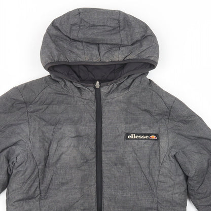 ellesse Womens Grey   Puffer Jacket Jacket Size 8  Zip