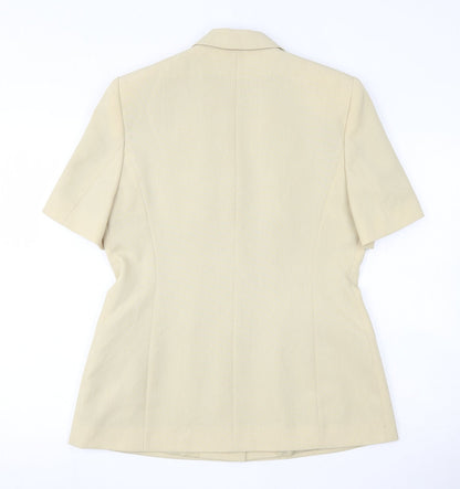 BHS Womens Beige  100% Polyester Jacket Suit Jacket Size 14