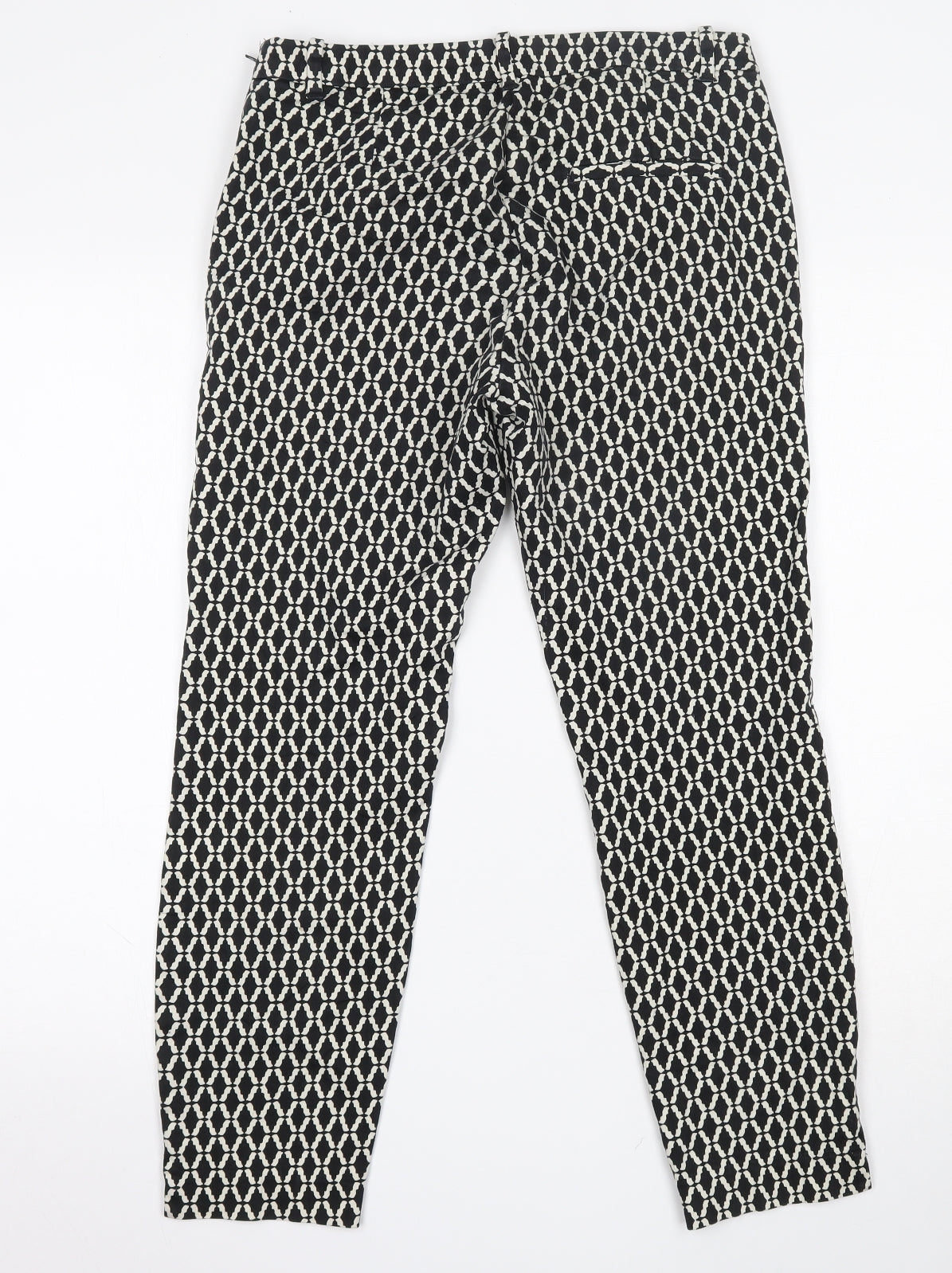 Womens UK Size 10 H&M Regular Fit  Black Trousers