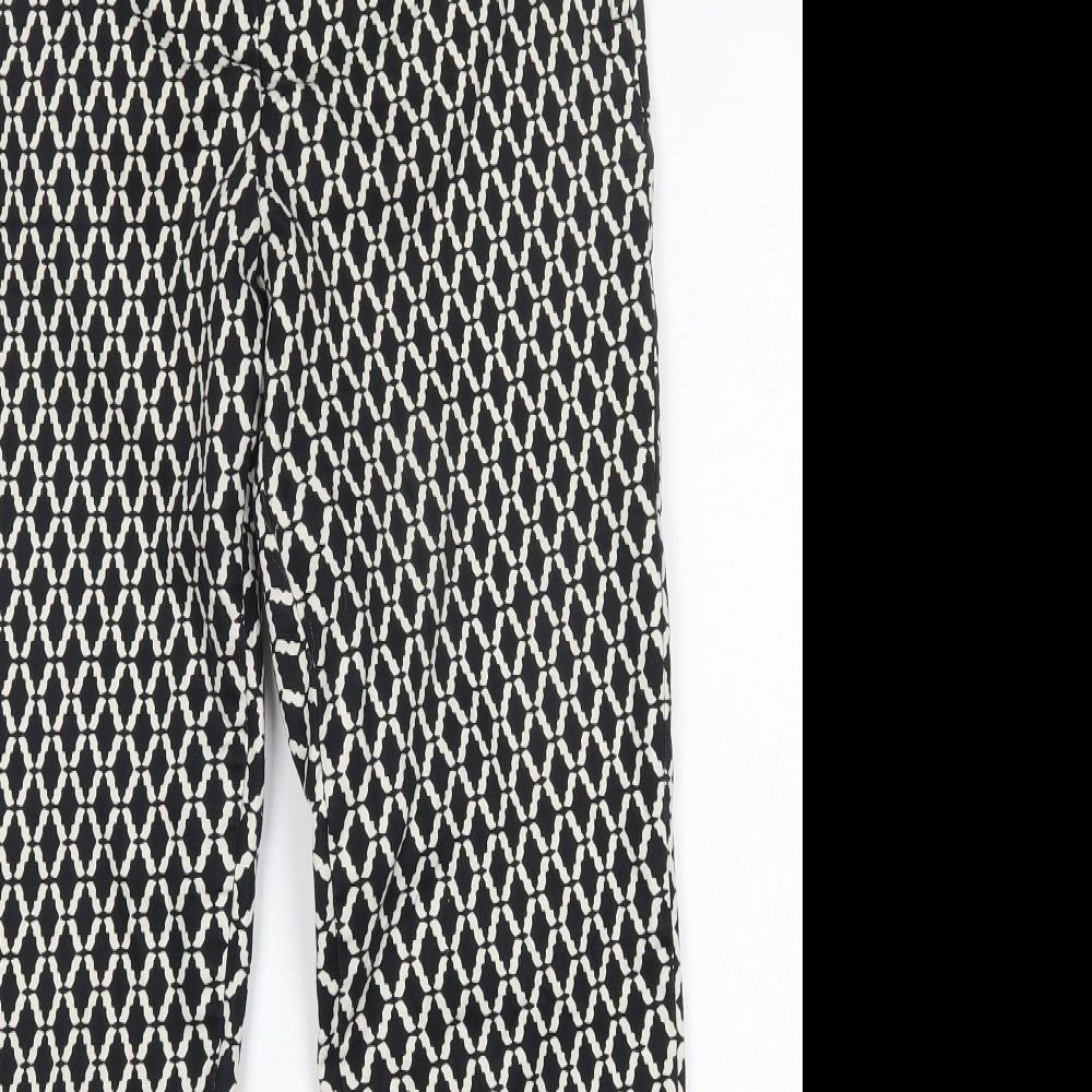 Womens UK Size 10 H&M Regular Fit  Black Trousers
