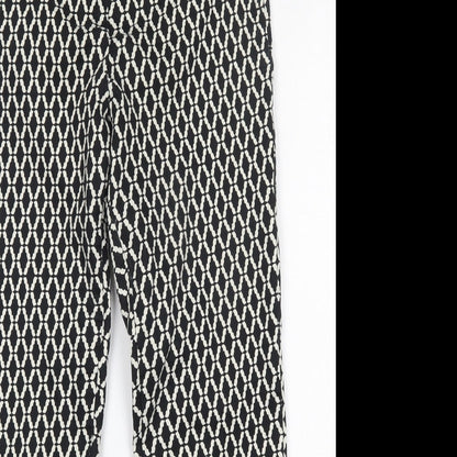 Womens UK Size 10 H&M Regular Fit  Black Trousers