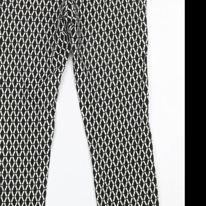Womens UK Size 10 H&M Regular Fit  Black Trousers
