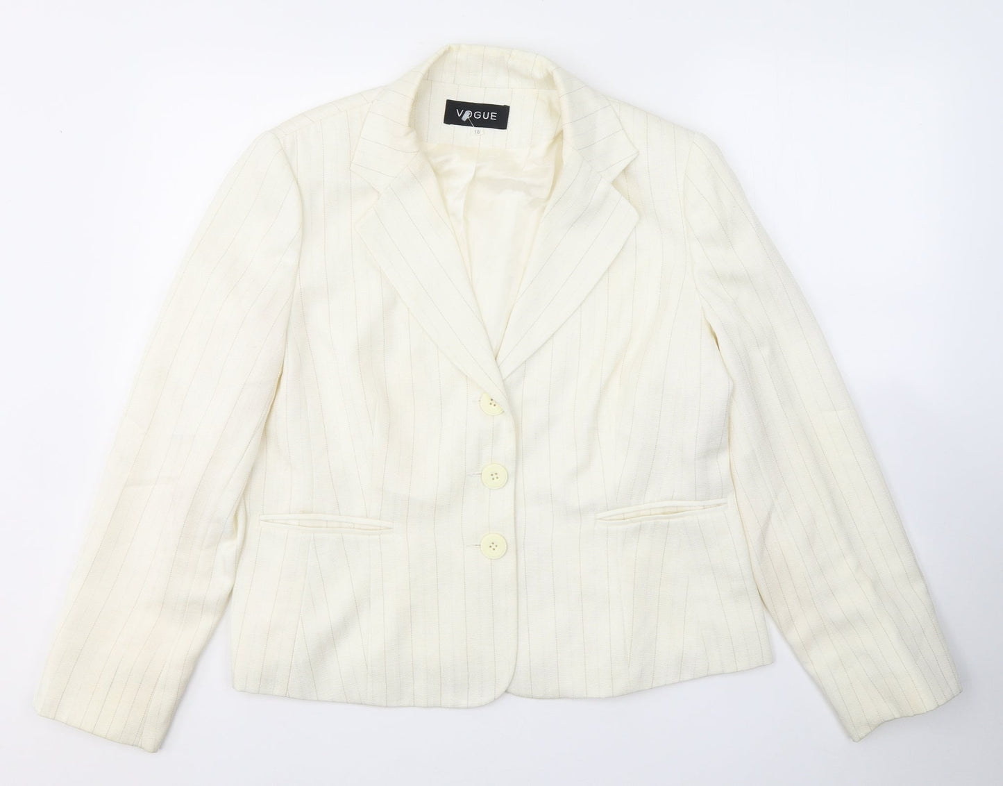 Womens UK Size 16 Vogue Ivory Jacket