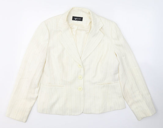 Womens UK Size 16 Vogue Ivory Jacket