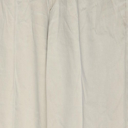 Dunnes Stores Mens Beige  Cotton Trousers  Size XL L33 in Regular Button