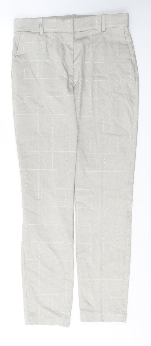 Womens UK Size 10 H&M Regular Fit  Grey Trousers