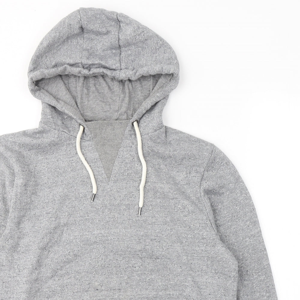 Cedar Wood State Womens Grey  Polyester Pullover Hoodie Size L  Pullover
