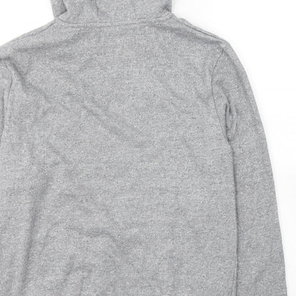 Cedar Wood State Womens Grey  Polyester Pullover Hoodie Size L  Pullover