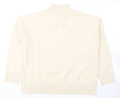 Primark Womens Ivory  Polyester Pullover Sweatshirt Size S  Pullover