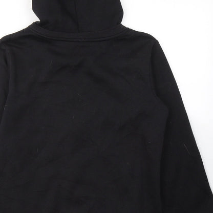 Brand and care label for LA Gear women’s black polyester full zip sweatshirt, size UK 12, zip