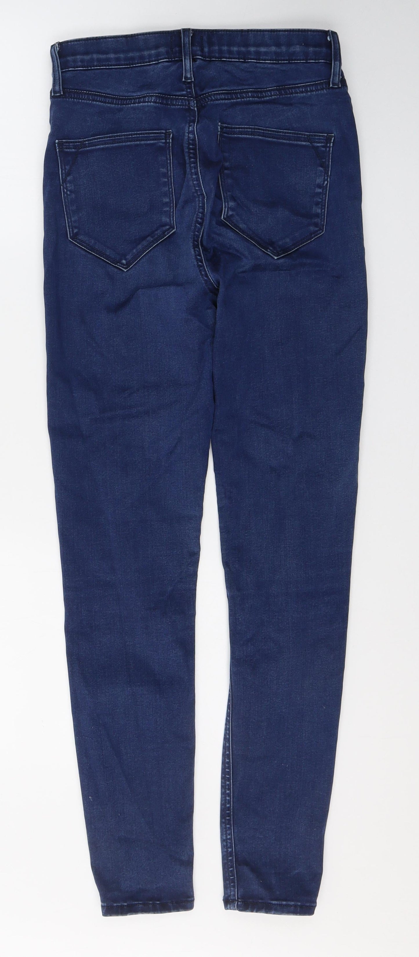 River Island Womens Blue  Lyocell Skinny Jeans Size 8 L28 in Regular Button