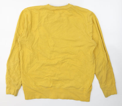 Mens UK Size S H&M Yellow Pullover Sweatshirt