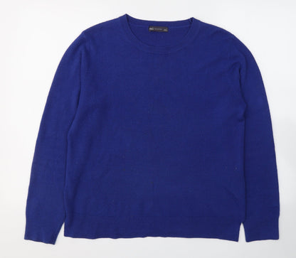 Womens UK Size 14 Marks and Spencer Blue Basic Blouse