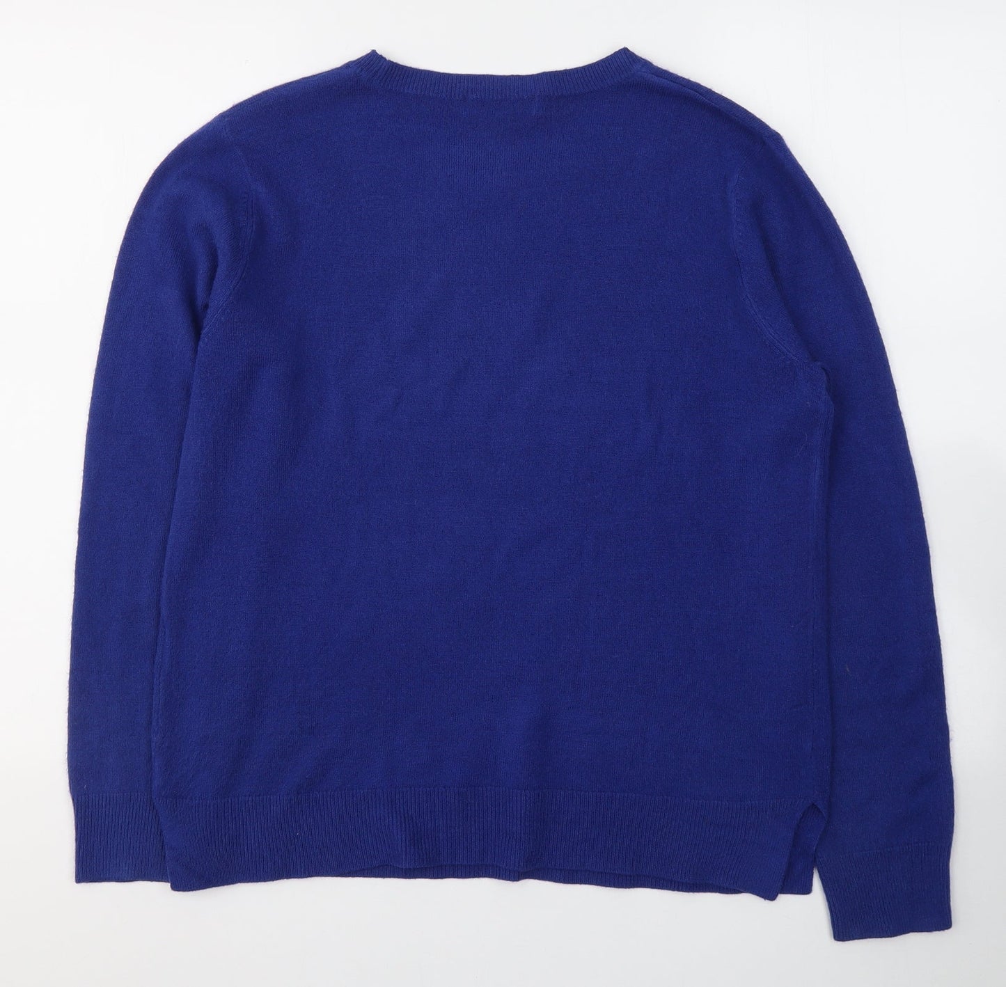 Womens UK Size 14 Marks and Spencer Blue Basic Blouse