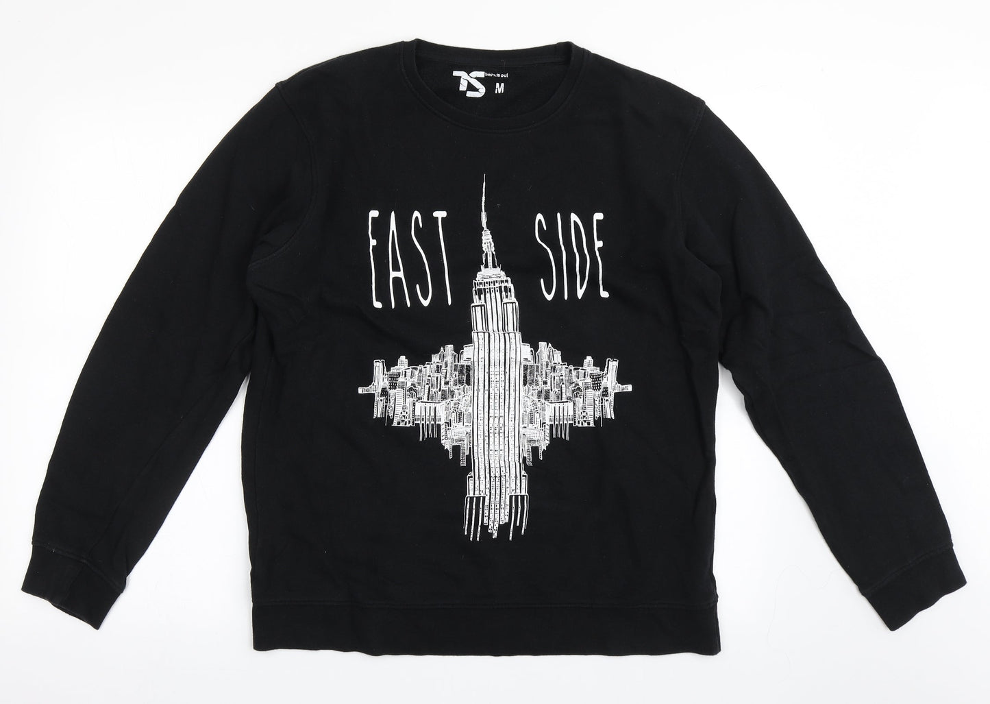 Twisted Soul Mens Black  Cotton Pullover Sweatshirt Size M   - East Side