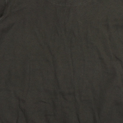 North Coast Mens Green Round Neck  Polyester Pullover Jumper Size L