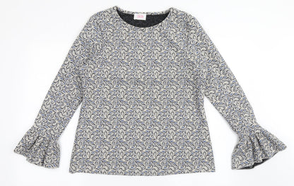 Womens UK Size XL Savida Beige Basic Blouse