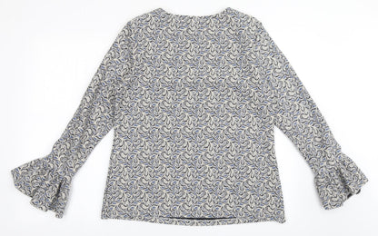 Womens UK Size XL Savida Beige Basic Blouse