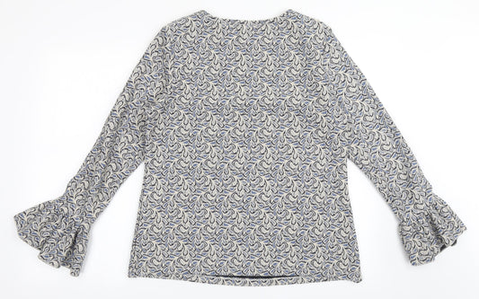 Womens UK Size XL Savida Beige Basic Blouse