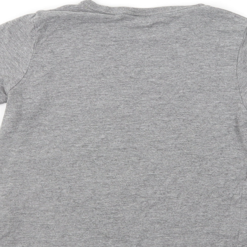 Marks Girls Grey  Cotton Pullover T-Shirt Size 4-5 Years Crew Neck Pullover - Bee Sting