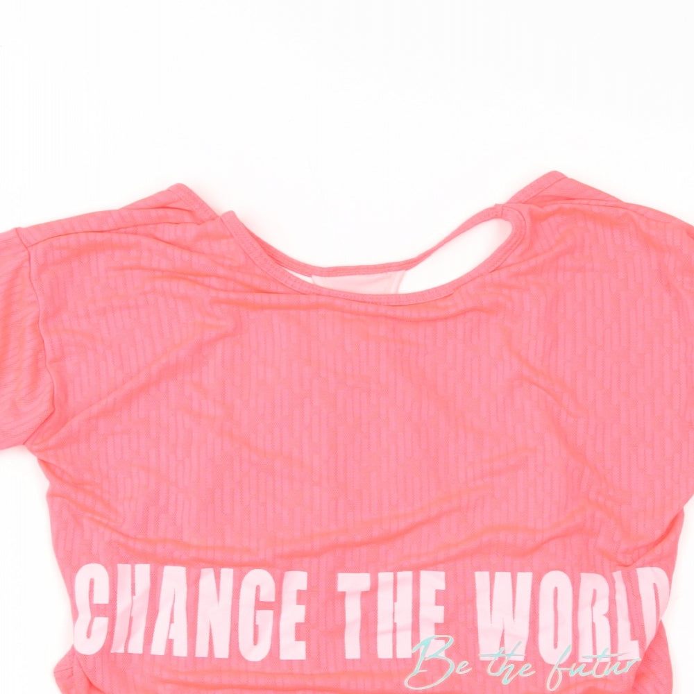 Womens UK Size M Dunnes Stores Pink Basic T-Shirt