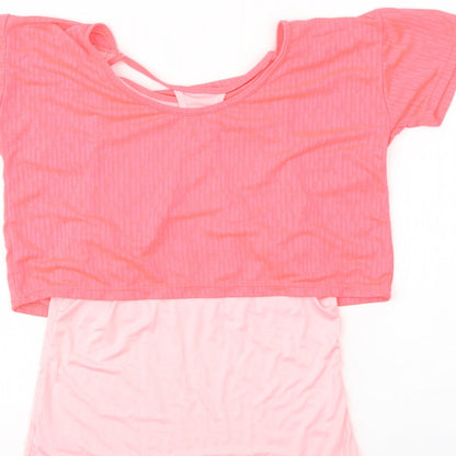 Womens UK Size M Dunnes Stores Pink Basic T-Shirt