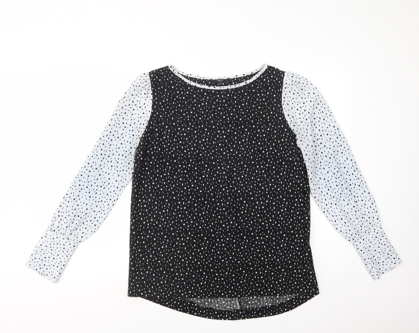 Womens UK Size 12 NEXT Black Basic Blouse