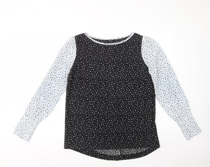 Womens UK Size 12 NEXT Black Basic Blouse