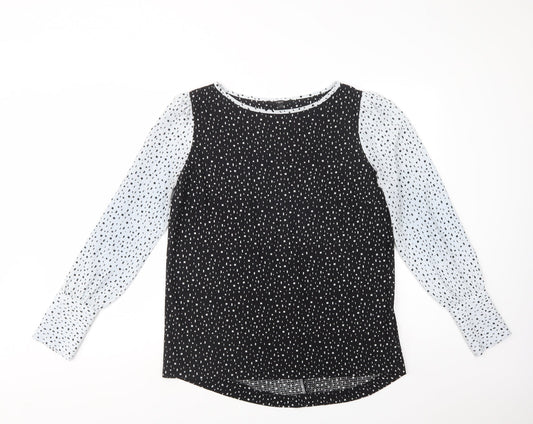 Womens UK Size 12 NEXT Black Basic Blouse