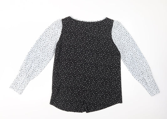 Womens UK Size 12 NEXT Black Basic Blouse